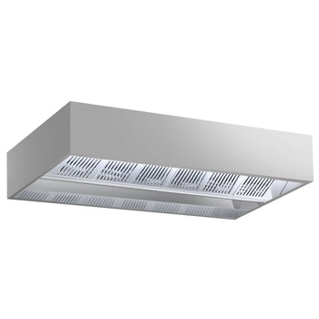 Indukcyjny okap sufitowy - 3,2m - z filtrem & lampą LED - Prime Gastro