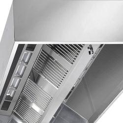 Okap indukcyjny sufitowy – 2400 mm – bez silnika – z filtrem