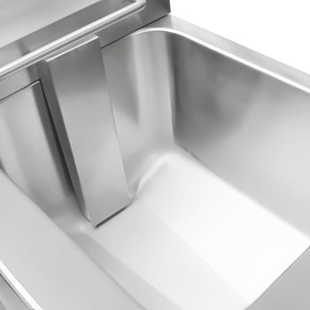 Podwójna frytownica indukcyjna - 8+8 litrów - 7 kW - kran spustowy - Prime Gastro