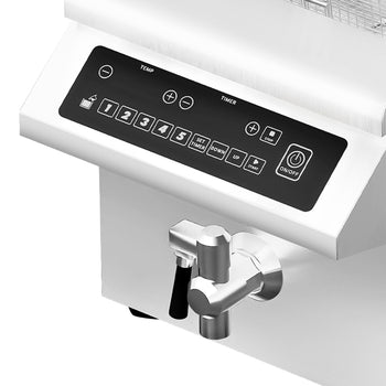 Frytownica indukcyjna - 8 litrów - 3,5 kW - z automatycznym podnoszeniem kosza - Prime Gastro