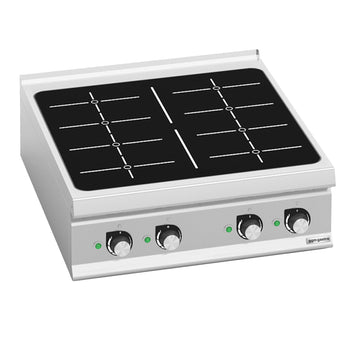 Kuchenka indukcyjna z płytą grzewczą - 28 kW - Prime Gastro