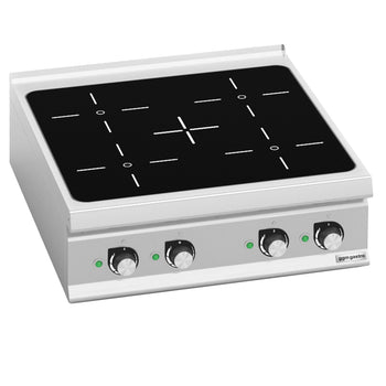 Kuchenka indukcyjna - 20 kW - 4 płyty grzewcze - Prime Gastro