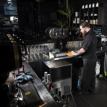 Kostkarka do lodu - wydrążony cylinder - 114 kg/24 godz. - Prime Gastro