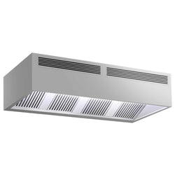 Okap indukcyjny skrzynkowy – 2500 mm – bez silnika – z filtrem