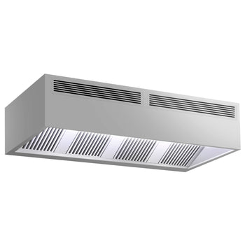 Okap skrzynki indukcyjnej - 2,5 m - z filtrem i lampą LED - Prime Gastro