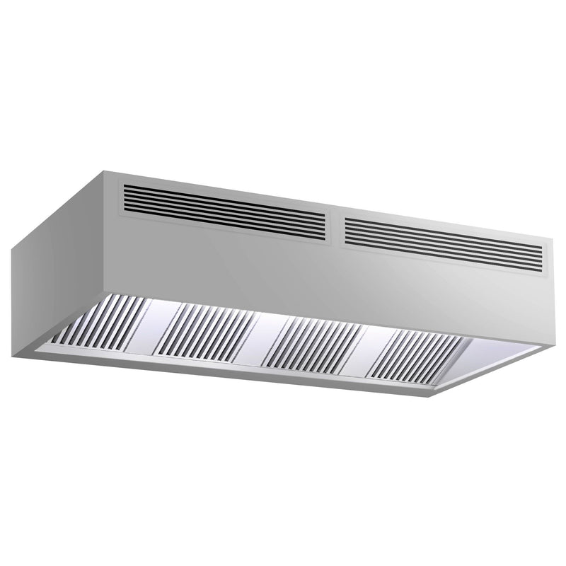 Okap indukcyjny skrzynkowy – 2500 mm – bez silnika – z filtrem