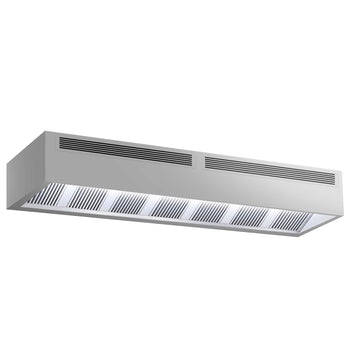 Okap skrzynki indukcyjnej - 4,0m - z filtrem i lampą LED - Prime Gastro