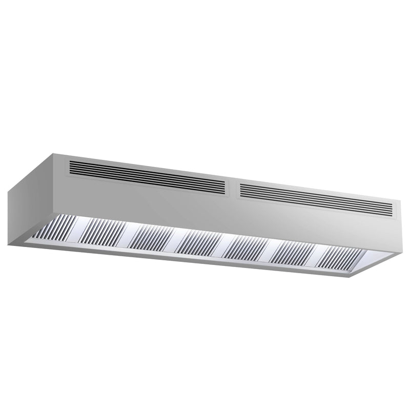 Okap indukcyjny skrzynkowy – 4000 mm – bez silnika – z filtrem