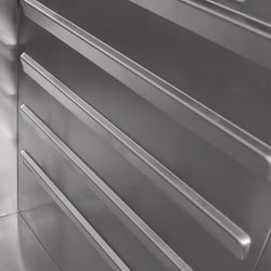 Szafa chłodnicza ze stali nierdzewnej PREMIUM PLUS - 1110L - 1385x700mm - 2 drzwi - chłodzenie wentylowane; samozamykające drzwi