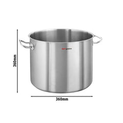 Jumbo soup pot - Ø 360 mm - height 360 mm - stainless steel