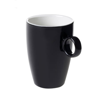 (6 szt.) BART COLOUR CAFE - Filiżanka do kawy [Colour Cafe] - 230ml - Czarny - Porcelana - sztaplowana