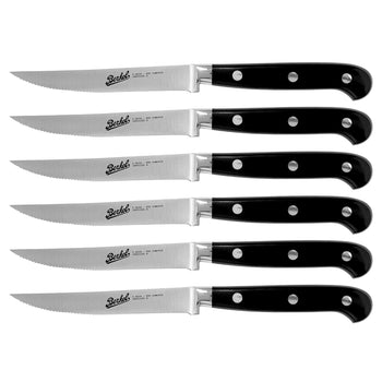 BERKEL | ADHOC - Zestaw do steków - 6-częściowy - ząbkowany - ostrze: 110 mm - Prime Gastro
