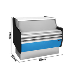 Lada kasowa - 990 mm - Panel przedni jasnoniebieski