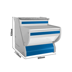 Lada kasowa - 800 mm - panel przedni niebieski
