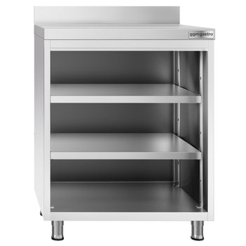 Stół roboczy barowy ze stali nierdzewnej z 4 półkami 800x600 - Prime Gastro