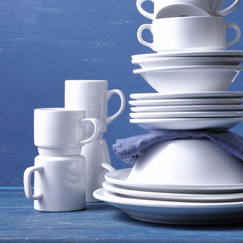 (12 sztuk) BUDGETLINE - Filiżanka do ekspresu do kawy Mammoet - 190ml - Biały - Prime Gastro