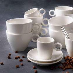 (6 sztuk) BART - Filiżanka do kawy - 170 ml - Kość słoniowa