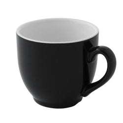 (6 sztuk) COLORS - Filiżanka do kawy - 140 ml - czarna