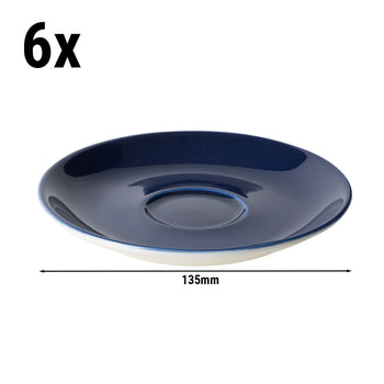 (6 sztuk) BART COLOUR CAFE - spodek do kawy - Ø 135 mm - niebieski - Prime Gastro