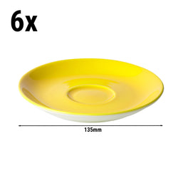 (6 sztuk) BART COLOUR CAFE - spodek do kawy - Ø 135 mm - żółty