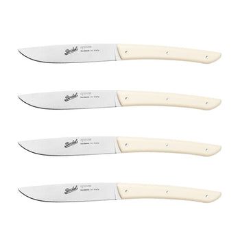 (4 szt.) BERKEL | Nóż do steków - kremowy - ostrze: 110 mm - Prime Gastro