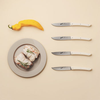 (4 szt.) BERKEL | Nóż do steków - kremowy - ostrze: 110 mm - Prime Gastro