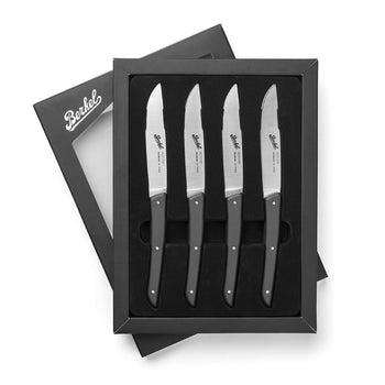 (4 szt.) BERKEL | Nóż do steków - Czarny - Ostrze: 110 mm - Prime Gastro