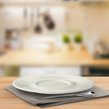 (12 szt.) LUX - Spodek do kawy/cappuccino Maastricht - Ø 16 cm - Kość słoniowa - Prime Gastro