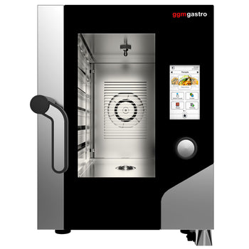 Piec konwekcyjno-parowy KOMPAKT - Touch - 6x GN 1/1 - włącznie z systemem mycia & czujnikiem temperatury - Prime Gastro