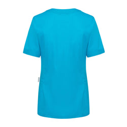 KARLOWSKY | Tunika damska z krótkim rękawem Essential - Niebieska pacyficzna - Rozmiar: 36