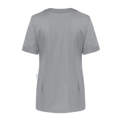 KARLOWSKY | Tunika damska z krótkim rękawem Essential - Szara platynowa - Rozmiar: 34