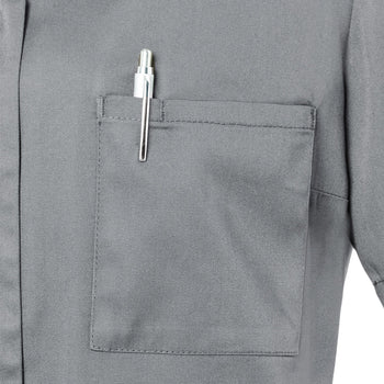 KARLOWSKY | Tunika damska z krótkim rękawem Essential - Szara platynowa - Rozmiar: 44 - Prime Gastro