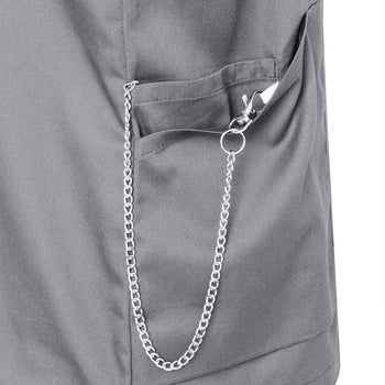 KARLOWSKY | Tunika damska z krótkim rękawem Essential - Szara platynowa - Rozmiar: 40 - Prime Gastro