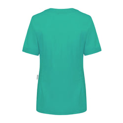 KARLOWSKY | Tunika damska z krótkim rękawem Essential - Szmaragdowa zieleń - Rozmiar: 50