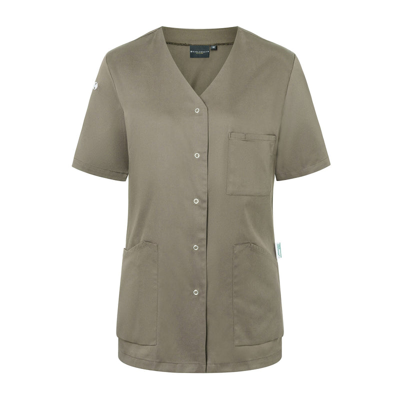 KARLOWSKY | Tunika damska z krótkim rękawem Essential - Szałwia - Rozmiar: 52