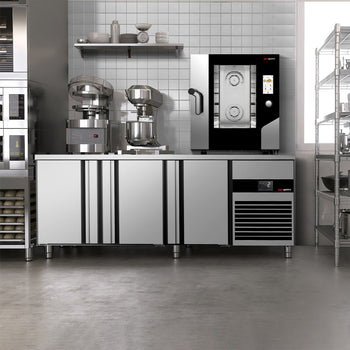 Piec konwekcyjno-parowy - Touch - 7x GN 1/1 - włącznie z systemem mycia i czujnikiem temperatury - Prime Gastro