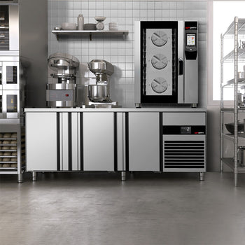 Piec konwekcyjno-parowy - Touch - 12x GN 1/1 - włącznie z systemem mycia & czujnikiem temperatury - Prime Gastro