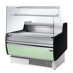 Lada chłodnicza - 990 mm - z oświetleniem LED & 1 półką - standard z czarnym panelem przednim