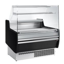 Lada chłodnicza - 990 mm - 1 półka - panel przedni w kolorze czarnym