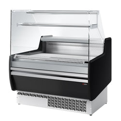 Lada chłodnicza - 990 mm - 1 półka - panel przedni w kolorze czarnym