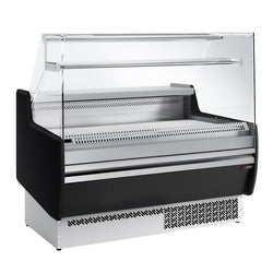 Lada chłodnicza - 1310 mm - 1 półka - Panel przedni w kolorze czarnym