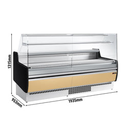 Lada chłodnicza - 1930 mm - 1 półka - Beżowy panel przedni