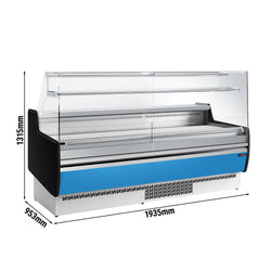 Lada chłodnicza - 1930 mm - 1 półka - Jasnoniebieski panel przedni