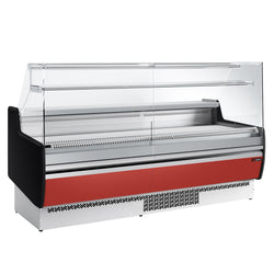 Lada chłodnicza - 1930 mm - 1 półka - Ciemnoczerwony panel przedni