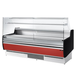 Lada chłodnicza - 1930 mm - 1 półka - Ciemnoczerwony panel przedni