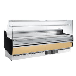 Lada chłodnicza - 2560 mm - 1 półka - Beżowy panel przedni