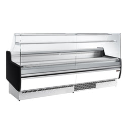 Lada chłodnicza - 2560 mm - 1 półka - Biały panel przedni