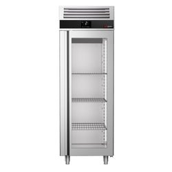 Chłodziarka ze stali nierdzewnej PREMIUM - 700 litrów - z 1 szklanymi drzwiami