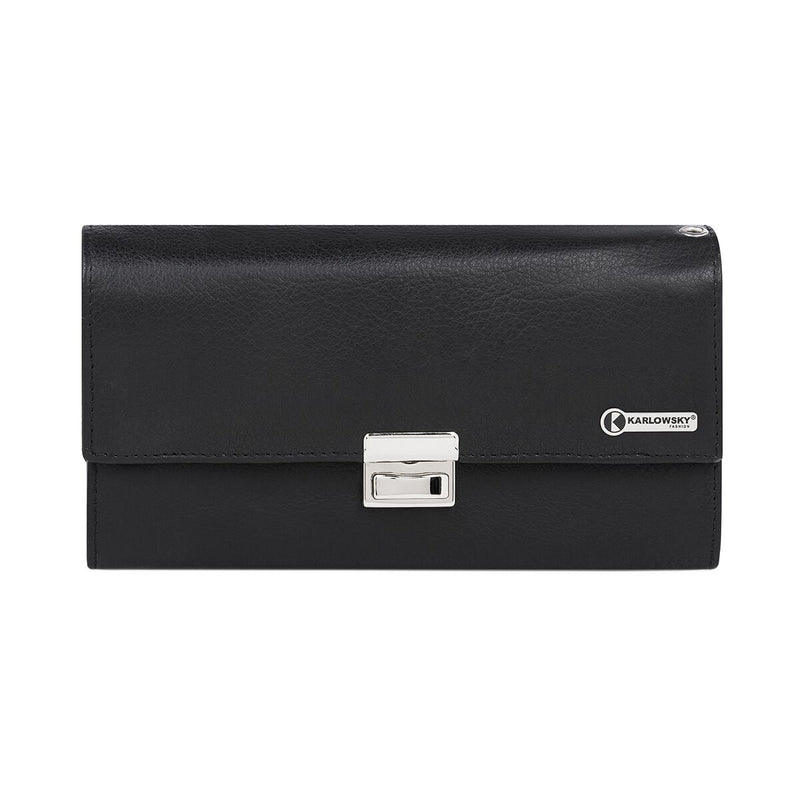 KARLOWSKY | Portfel kelnerski / portmonetka - 18,2 x 12 cm - Czarny