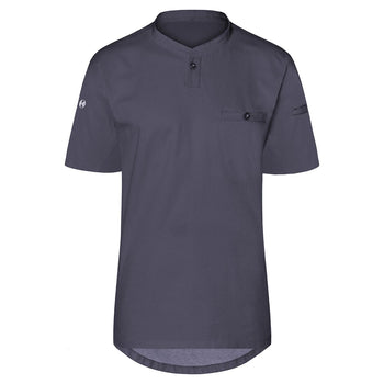 (6 sztuk) KARLOWSKY | Męska koszulka gastronomiczna robocza z krótkim rękawem Performance - Antracyt - Rozmiar: 3XL - Prime Gastro